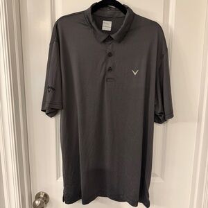 Callaway‎ Men’s Black & Gray Striped Golf Polo XL